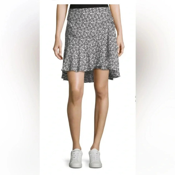 REVOLVE A.L.C. 100% Silk Farrow Floral Hi-Lo Mini Skirt size 4 - Picture 2 of 7